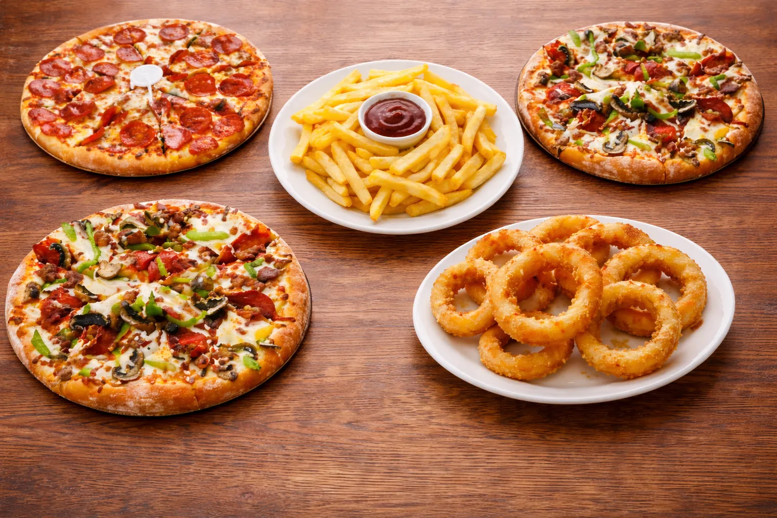 Poutine and sides at Pizzaa Doctors Winnipeg