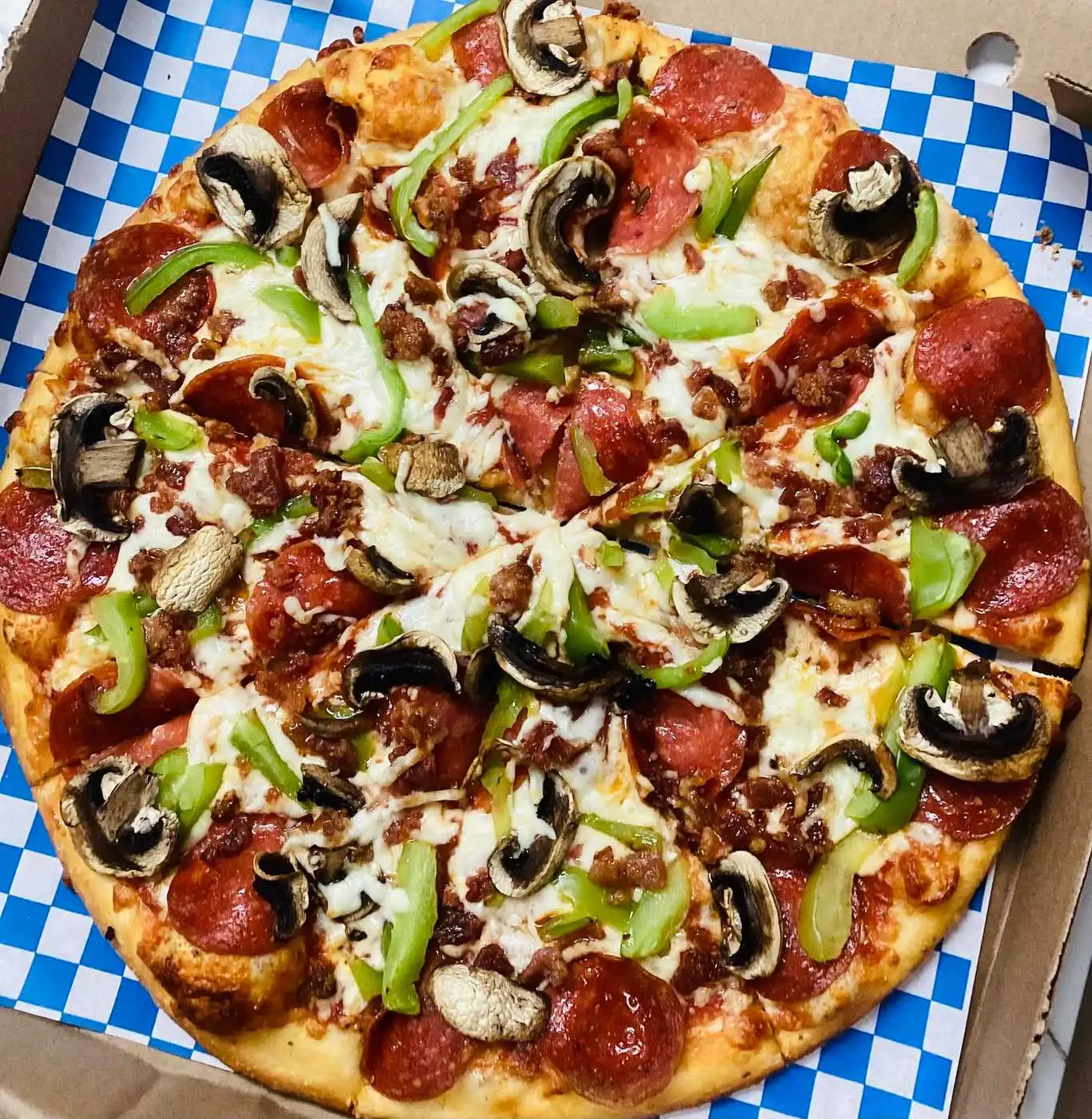 Stone oven baked specialties at Pizzaa Doctors in Winnipeg